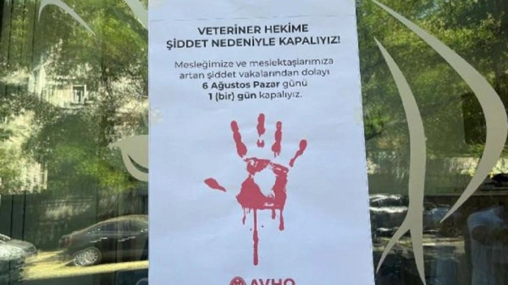Ankara'da veteriner hekimler kliniklerini kapattı! Şiddete tepki için bir gün kapalı olacaklar