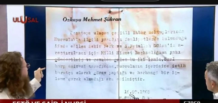 Tarihten bir yaprak ve bir belge: Gülen ve Berk Özel Harp İstihbarat elemanıdır 