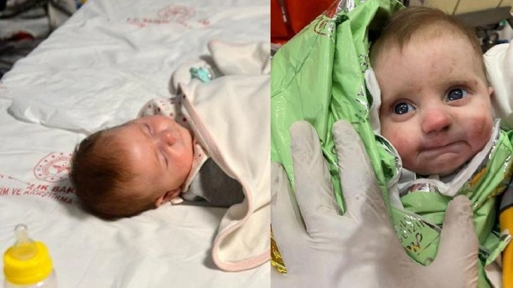 Bunun adı mucize... Umutlarımız tazelendi. 2 aylık bebek enkaz altından sağ kurtarıldı
