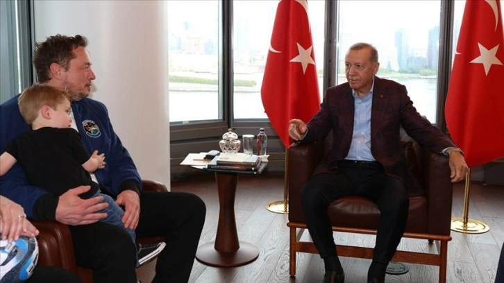 Cumhurbaşkanı Erdoğan, Tesla ve SpaceX'in kurucusu Elon Musk'ı kabul etti