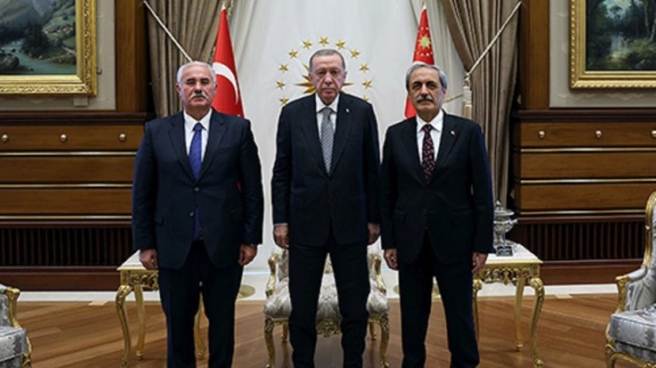 Cumhurbaşkanı Erdoğan, Yargıtay Başkanı Akarca ile Yargıtay Başsavcısı Şahin'i kabul etti