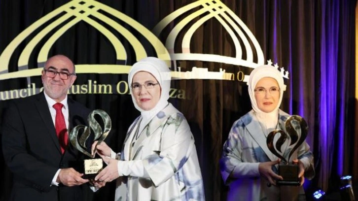 Emine Erdoğan, ABD'de 'Uluslararası Müslüman Kadınlar Başarı ve Topluma Katkı Ödülü'n