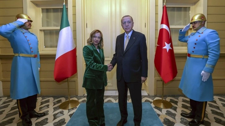İstanbul'da kritik görüşme. Cumhurbaşkanı Erdoğan İtalya Başbakanı Meloni ile bir araya geldi