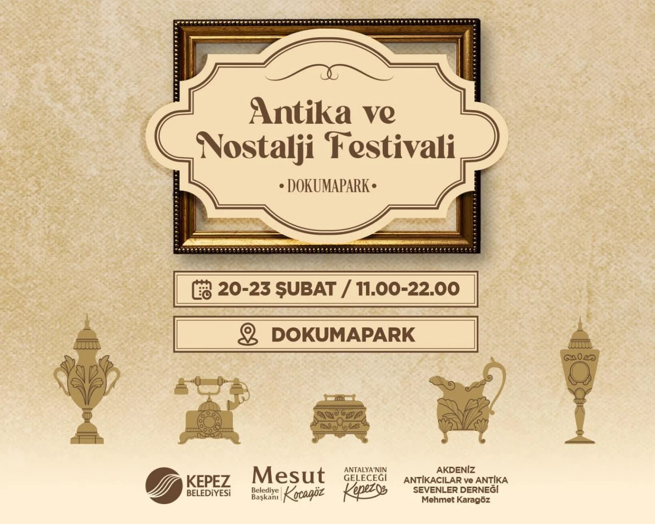 Kepez’de Antika ve Nostalji Festivali Başlıyor