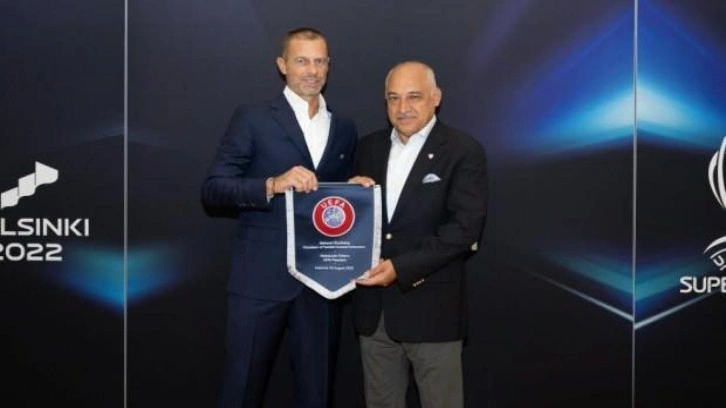 Mehmet Büyükekşi, UEFA Başkanı Ceferin ile bir araya geldi
