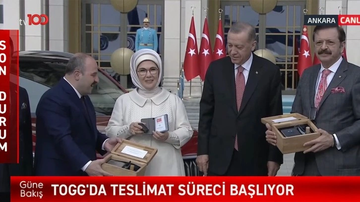TOGG'da ilk teslimat Erdoğan'a
