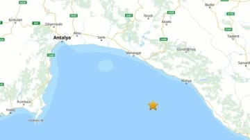 AFAD açıkladı: Antalya açıklarında 3.6 büyüklüğünde deprem