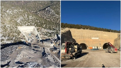 Antalya ile Konya'yı bağlayan Alacabel Tüneli'nde çalışmalar sürüyor