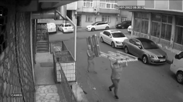 Arnavutköy’deki ilginç hırsızlık olayları kamerada
