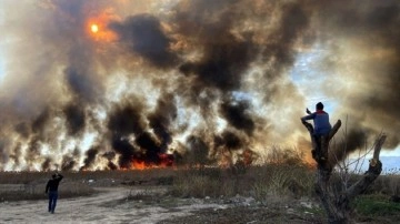 Bursa'da korkutan yangın: İznik göl yakınında yangın çıktı. Ekipler müdahale ediyor