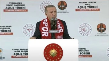 Cumhurbaşkanı Recep Tayyip Erdoğan Samsun'da toplu açılış töreninde konuşuyor