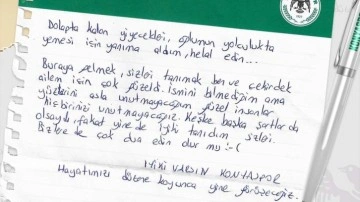 Depremzede aileden Konyaspor'a duygu dolu veda mektubu: Keşke başka şartlarda olsaydı...