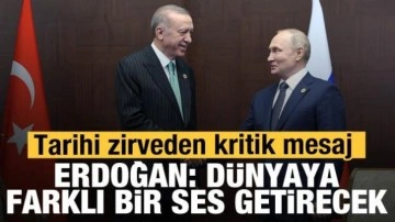 Erdoğan ve Putin bir araya geldi: Dünyaya farklı ses getirecek