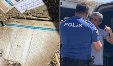Eski AKP'li başkan seçimle ilgili evrakları yakarken yakalandı