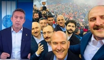 Fenerbahçe Başkanı Ali Koç'tan tepki: 4 tane bakan selfie çekerken siyaset olmuyor mu?