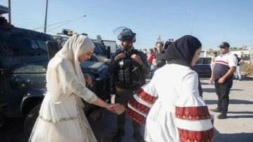 İsrail işgal güçleri 150 kişiyle düğünü basıp gelini alıkoydular!