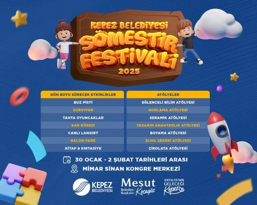 Kepez’den Çocuklara Renkli Sömestir Festivali