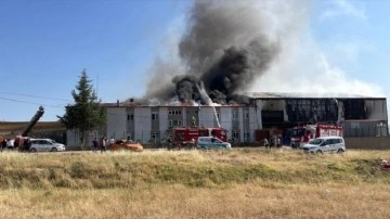 Kırıkkale'de fabrika yangını!