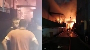 Madeni yağ fabrikasında yangın çıktı. Tuzla'da geceyi alevler aydınlattı